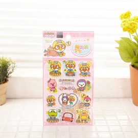 뽀로로 베이비말랑 스티커 - 색상캐릭랜덤